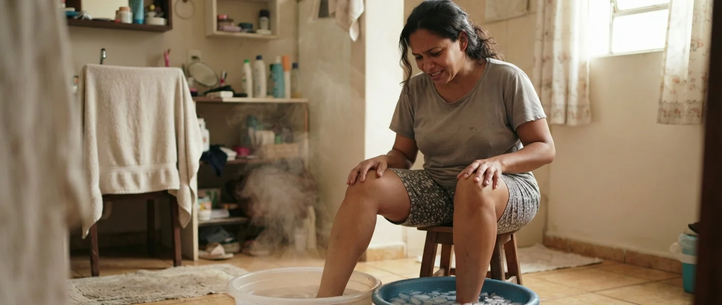 Banho de Contraste (Quente e Frio) para Fascite Plantar: Como Fazer