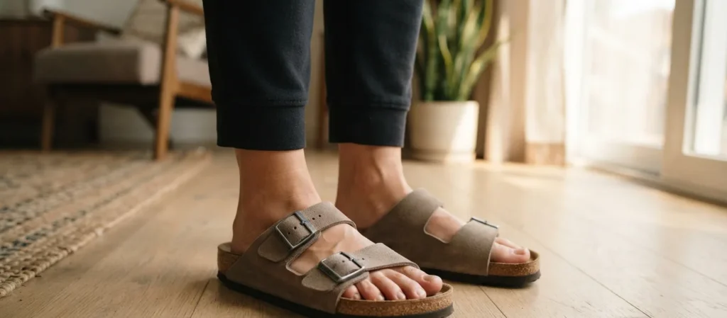 Chinelo ortopédico indicado para quem tem fascite plantar