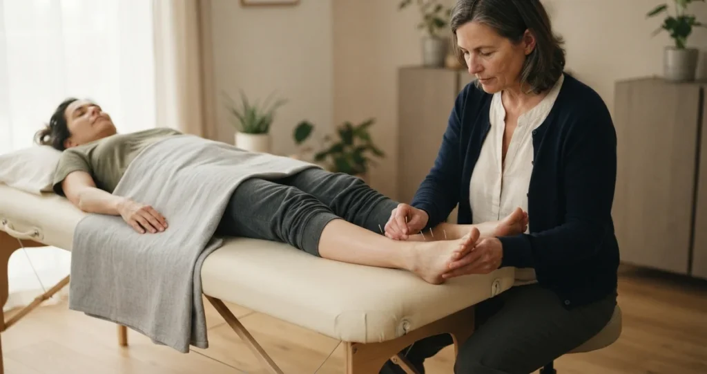 acupuntura para fascite plantar